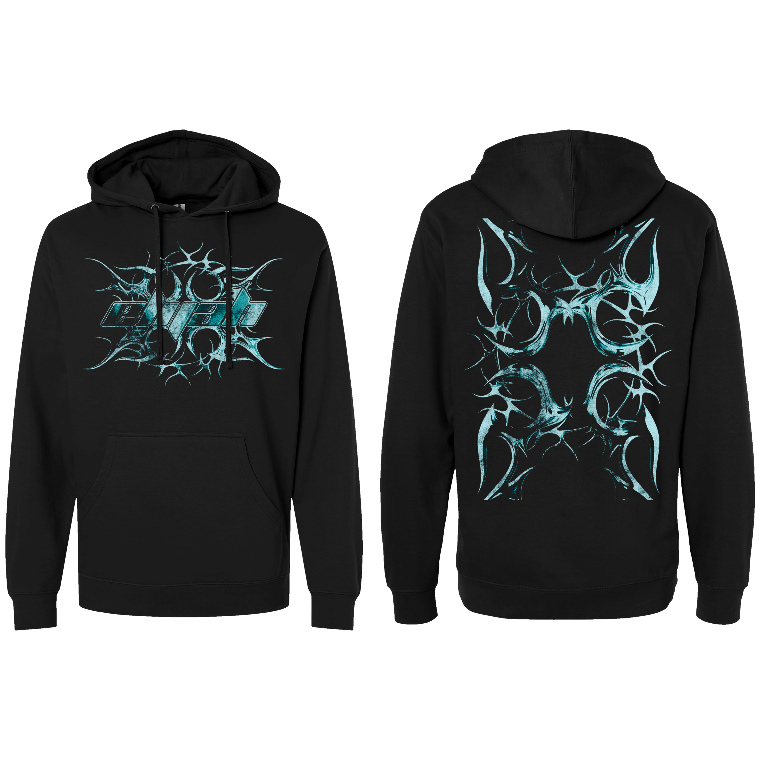 Big Metal Font Hoodie